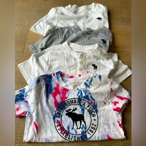 Lot of 4 Abercrombie shirts size 9/10